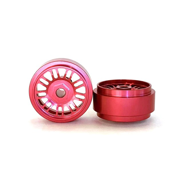 STAFFS 16.9 x 8.5mm Red BBS Style Alloy Wheels
